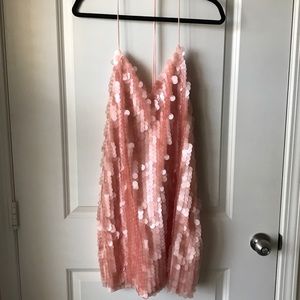 Peach Sequin Dress
